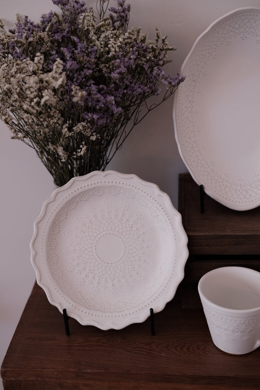 Mishiko Ware White Lace Collection