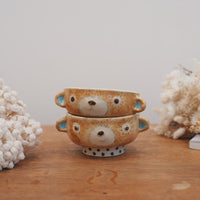 Tomoko Kubo コンガリ舍 Animal Face Bowl TK26