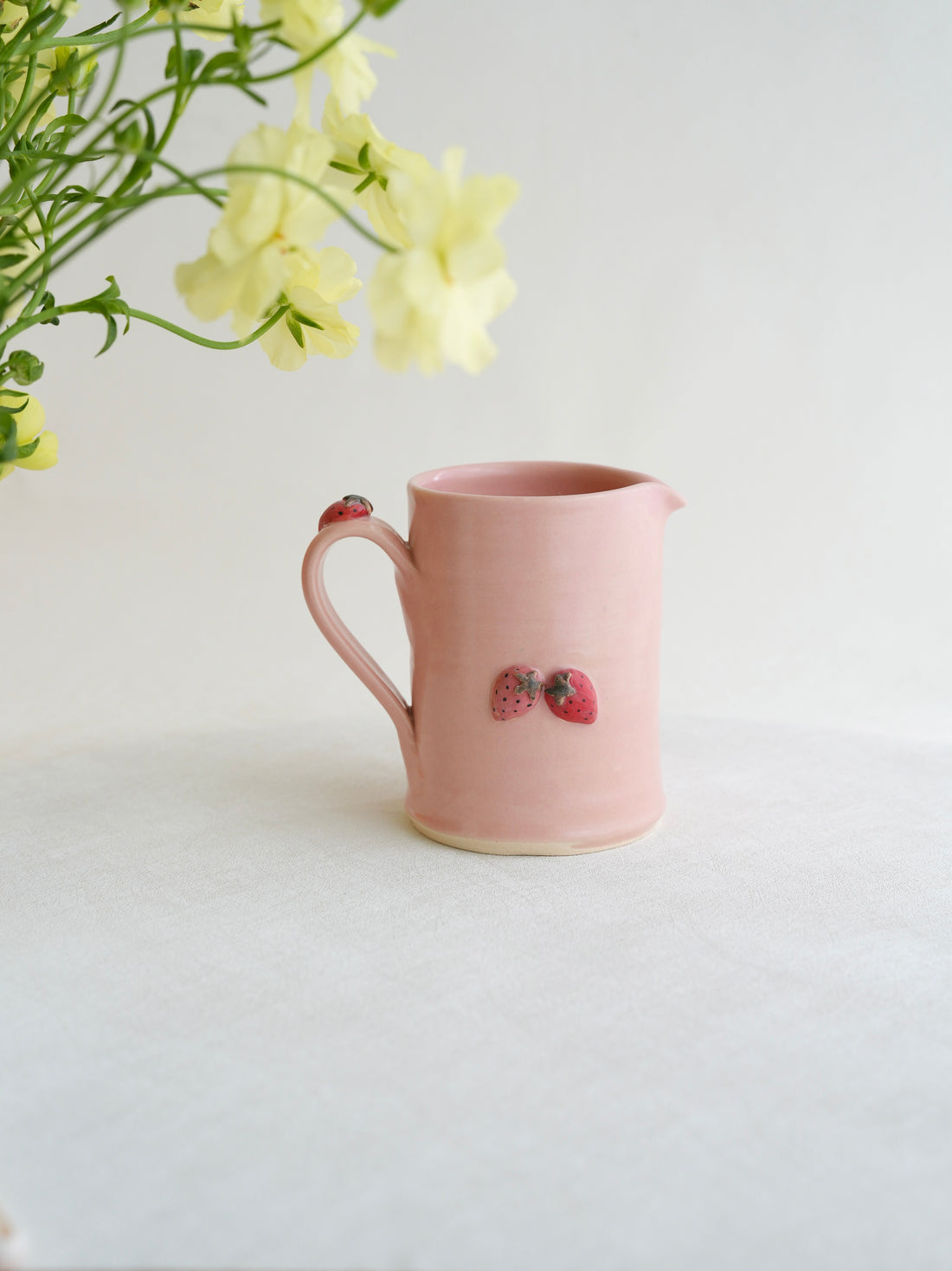 Fumiko Kondo 近藤布美子 - Pink Rabbit Large Jug FK28
