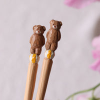 Ayataro Chopsticks - Bear with Ball - aya05