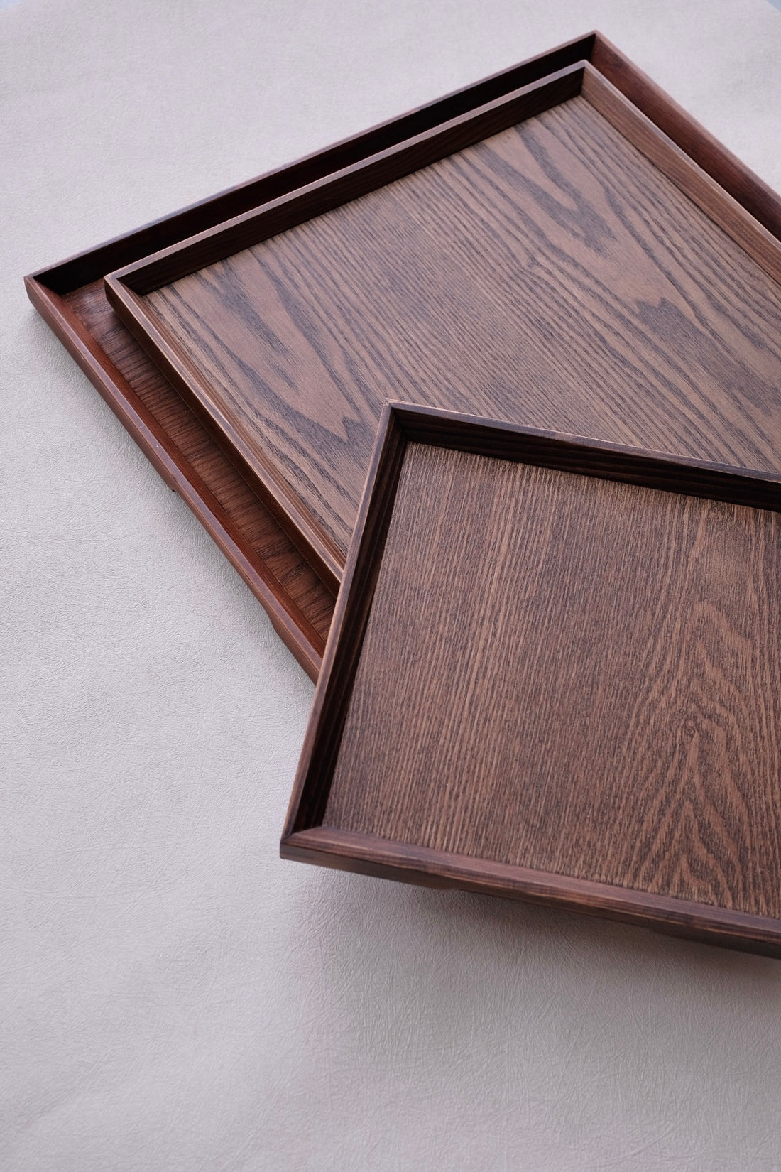 Non-Slip Surface Natural Wood Serving Tray