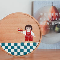 Kiezakka 木繪雜貨 Coffee Plate - Burger KZ05