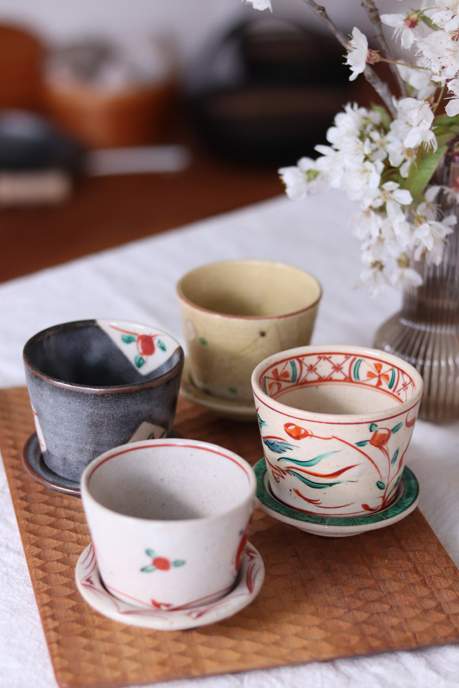 Mino Ware Tea Cup and Saucer