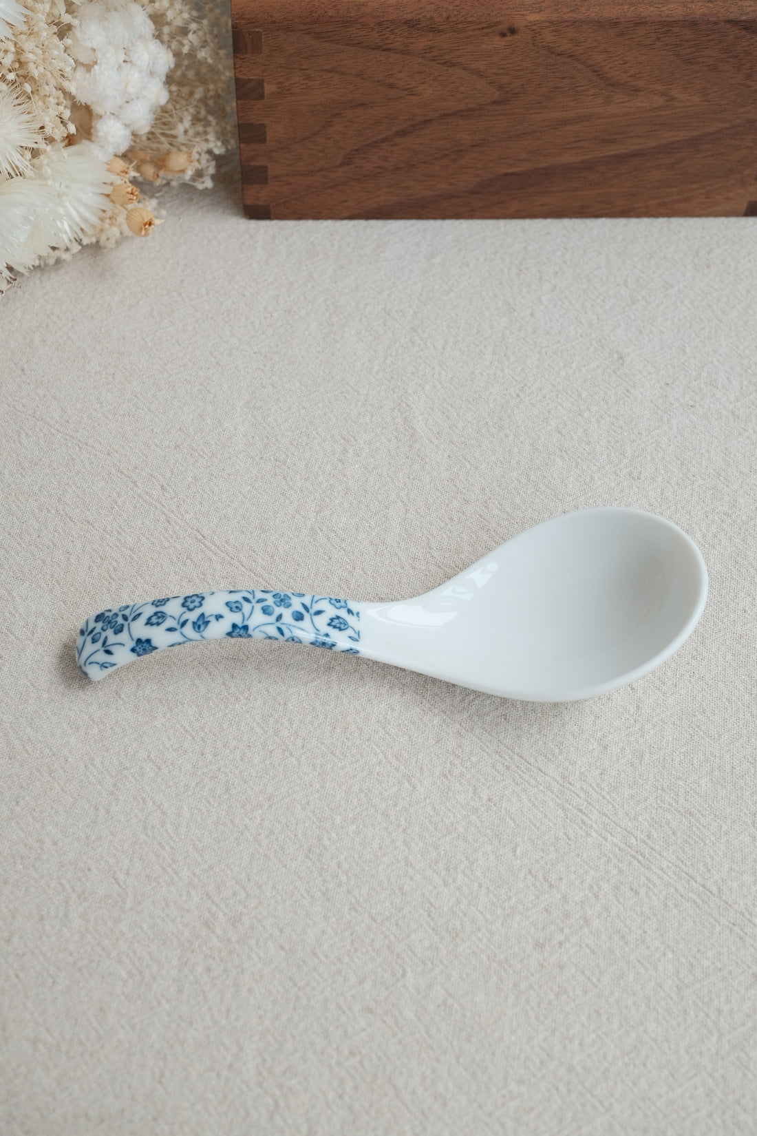 Japanese Ceramic Soup Spoon