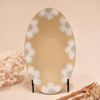 Kei Mitsumochi ミツ持啓 Flower Oval Plate  KM45