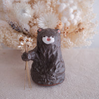 Kato Mikiko 加藤美纪子 Bear Vase - MK42