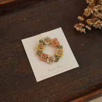 Michi Ito 伊藤三智- Brooch - Poppy Wreath M24