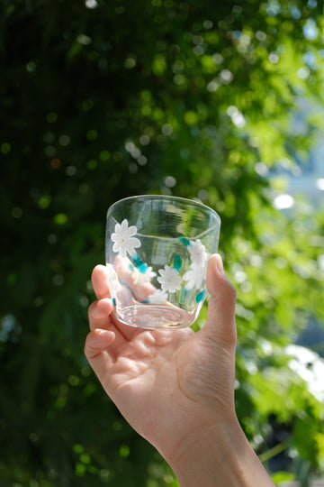 Fuji Glass Studio Flower Glass Cup