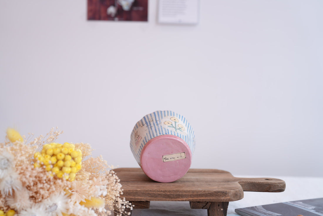 Cozy Nook - Patterned Free Cup with Line Details- CN16 #3