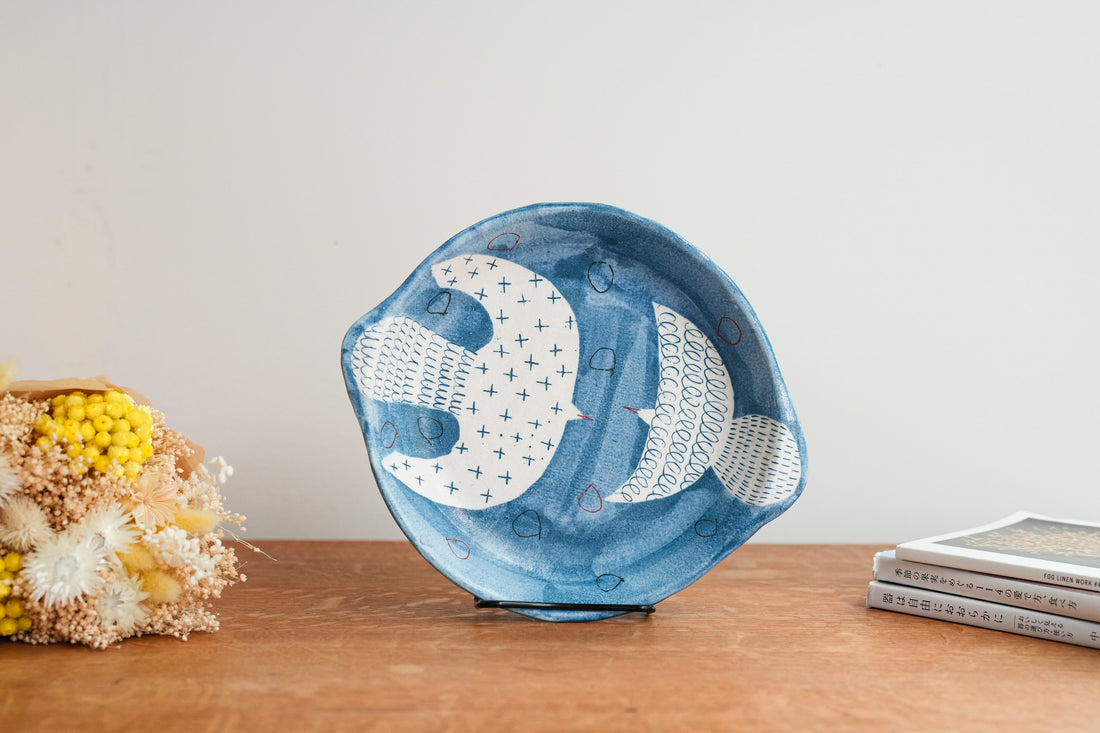 Hapun Pottery 拝志睦子 Large Plate HP16