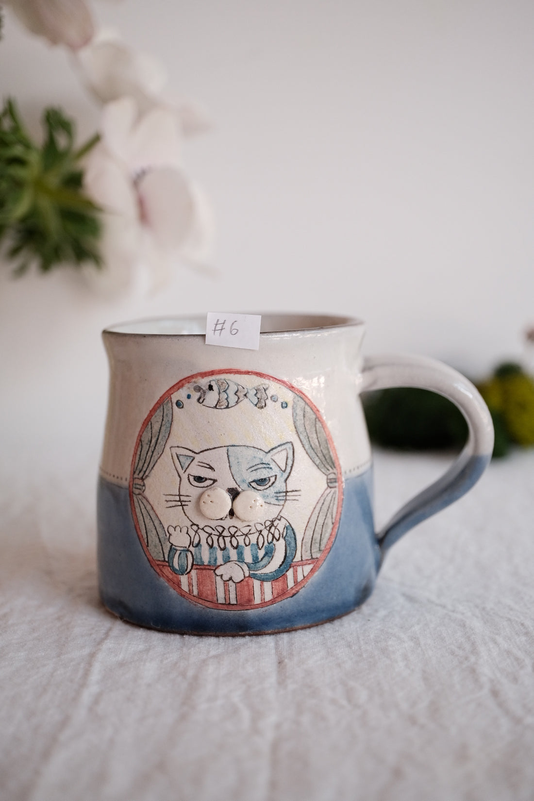 Tsubouchi Mayumi 坪内真弓 Hand Painted Mug MT09 - #6