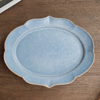 Norio Nakabayashi 中林範夫 Large Oval Plate - Blue NN08