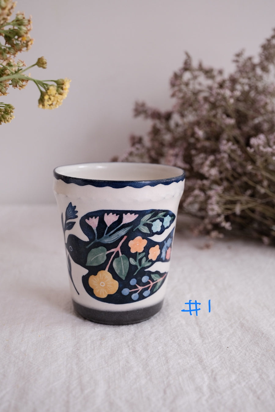 Nakagaki Tomoko Kohiki Hand Painted Free Cup - KP7