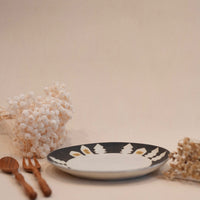 Kei Mitsumochi ミツ持啓 House and Trees Large Round Plate  KM36