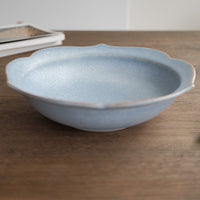 Norio Nakabayashi 中林範夫 Floral Shaped Deep Plate - Light Blue NN03