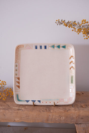 Makiko Furukawa 古川真紀子 Geometry Square Plate