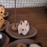 Japanese Clay Animals Incense Holder - Animal Collection