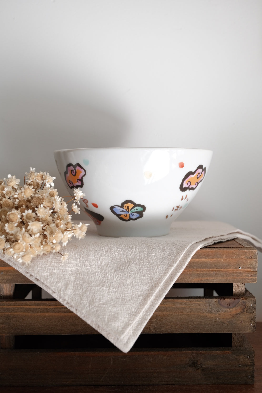 夕立窯 Fully Handmade Ramen Bowl - Mt. Fuji