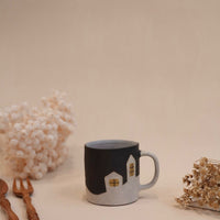 Kei Mitsumochi ミツ持啓 House and Trees Mug - Cream KM64