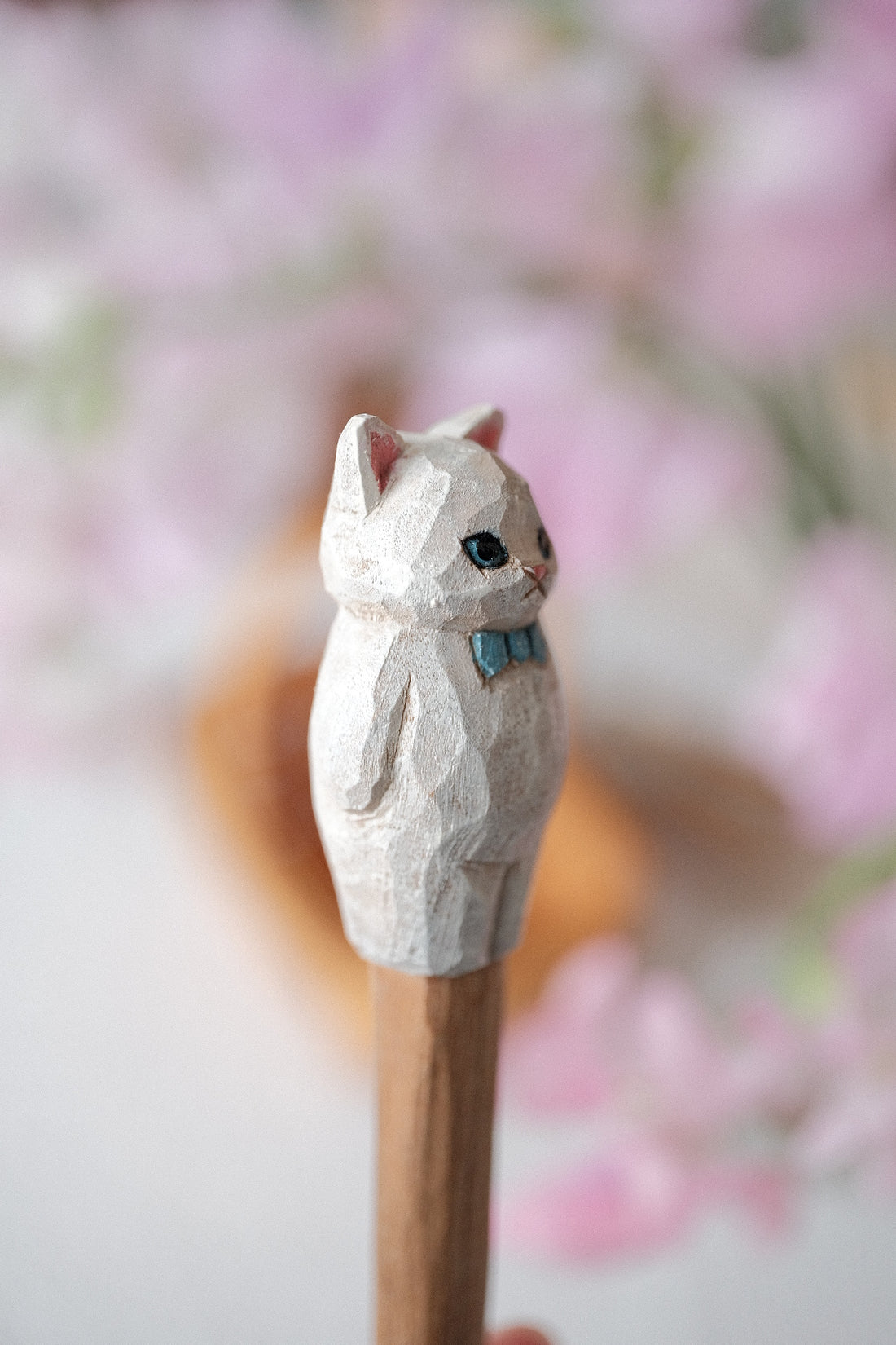 Ayataro Large Spoon - Cat with Blue Bowtie - aya10