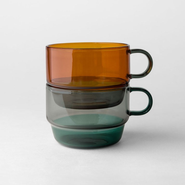 Amabro Ware Two Tone Stacking Mug Set