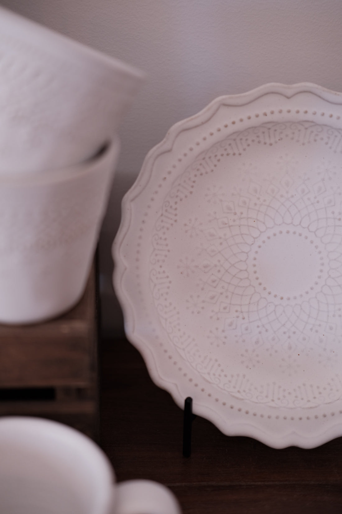 Mishiko Ware White Lace Collection