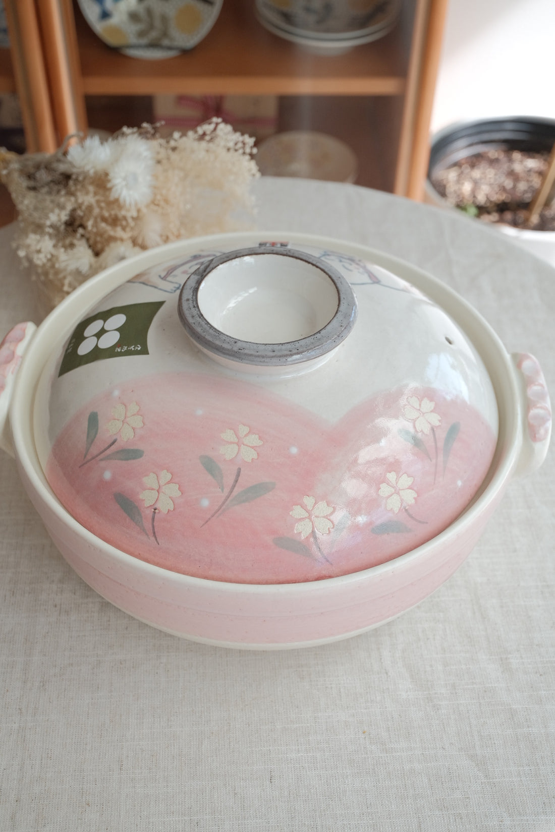 Donabe Banko Ware No.9 Smiling Cat Clay Pot