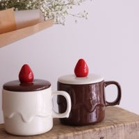 DECOLE Candle Cake Mug with Lid