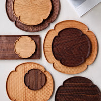 Kazunori Takatsuka 高塚和則 Flower Plate Walnut Wood Extra Large KU09