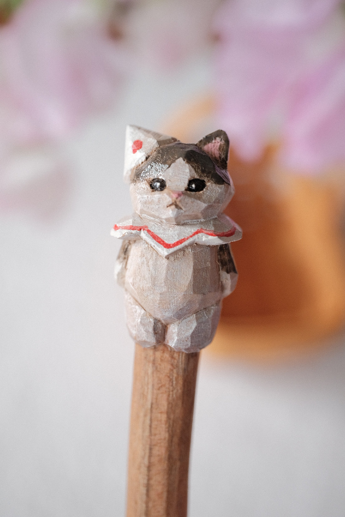 Ayataro Large Spoon - Cat with White Hat - aya10