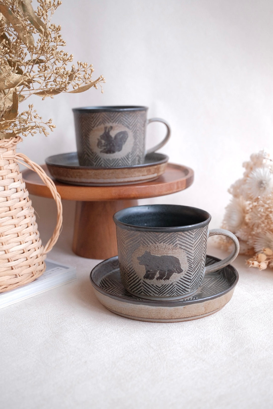 Ayane Hamada 濱田綾音 Animal Mug and Saucer Set AY14