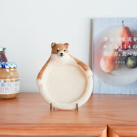 Aya and Yoshiko Wool Felt Animal Coaster - Shiba YS07