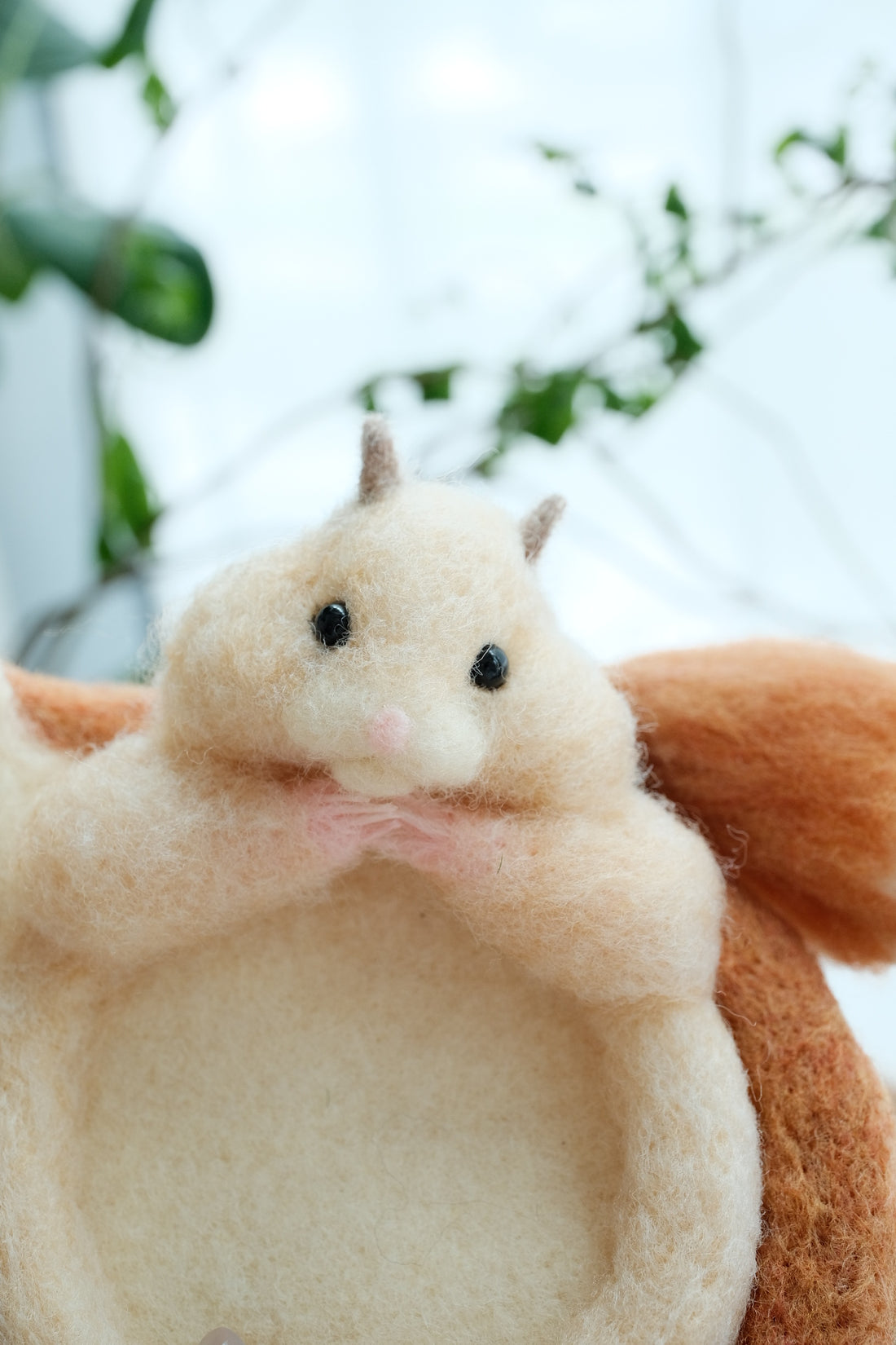 Aya and Yoshiko Wool Felt Small Animal Coaster - Hamster YS04