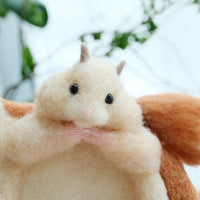 Aya and Yoshiko Wool Felt Small Animal Coaster - Hamster YS04
