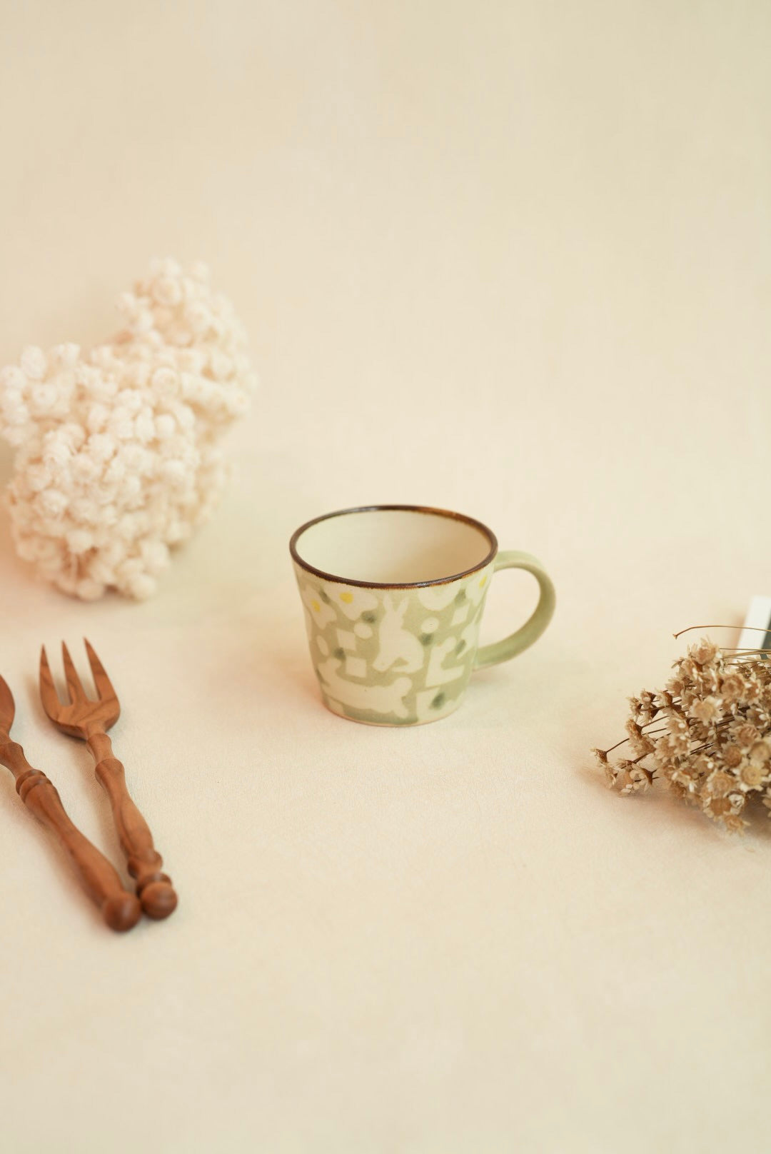 Makiko Sato 佐藤牧子- Green Mixed Pattern Mug MS19