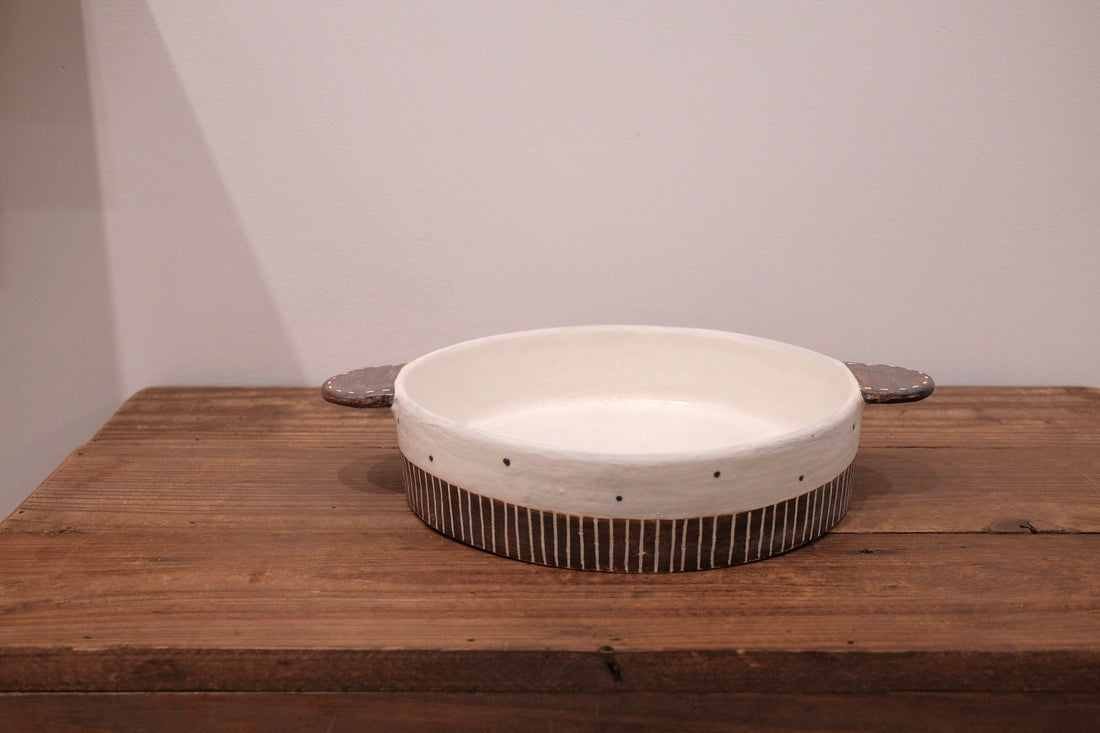 Emishi Kobo 池田匡優&美弥子 - Large Double Handled Bowl EK14