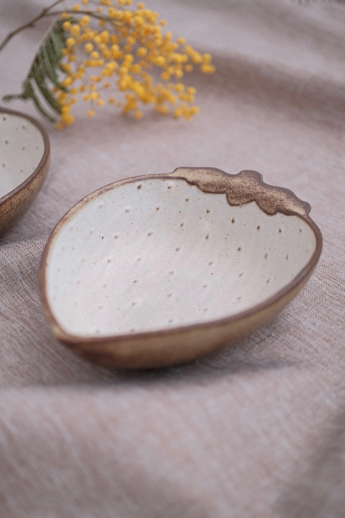 Mashiko Pottery Yoshizawa Strawberry Small Plate