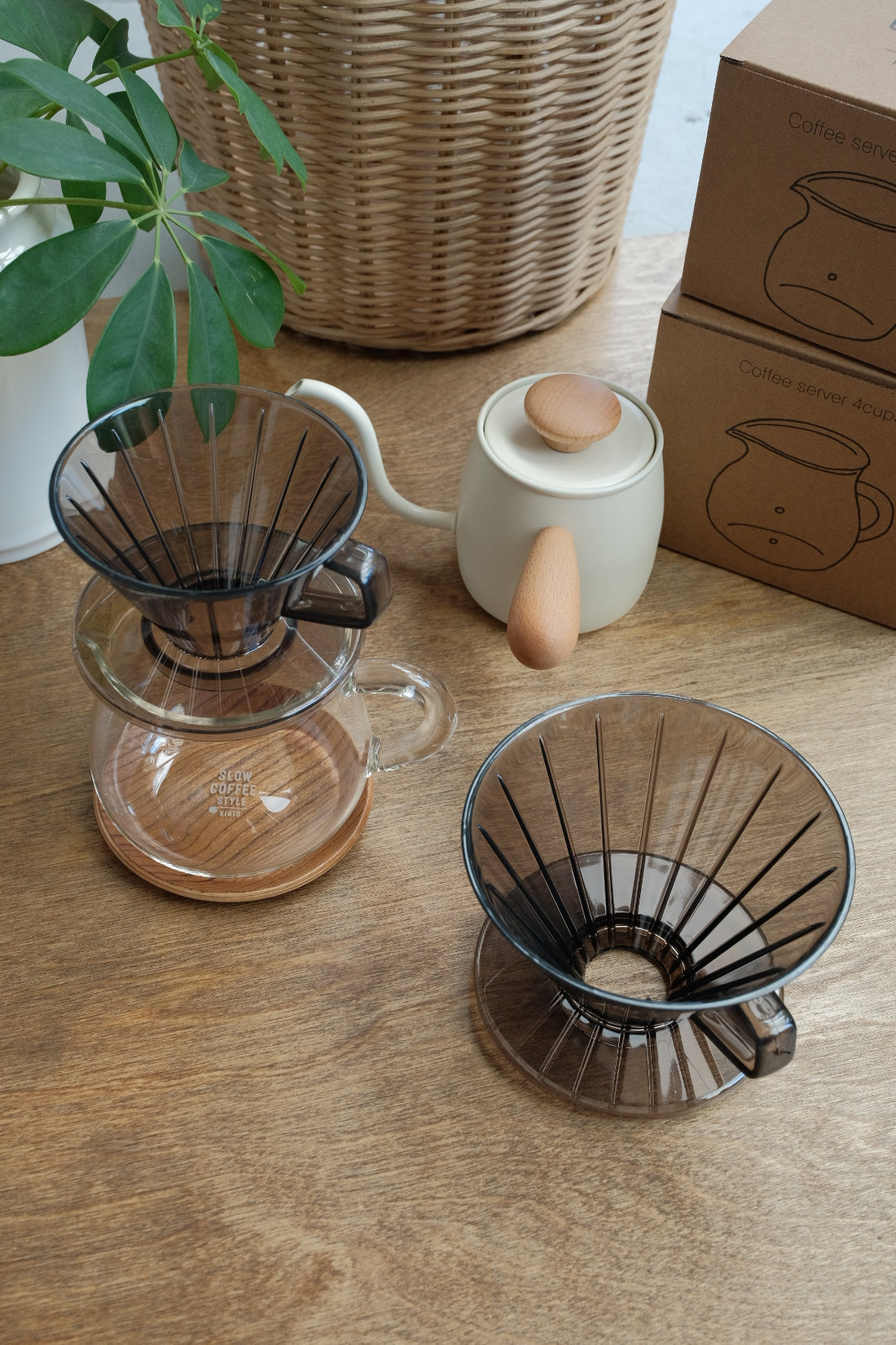 KINTO SCS Plastic Brewer Clear Grey