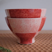 Hasami Ware Checked Rice Bowl