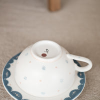 Little Snowflake Ceramic Mug & Saucer Set