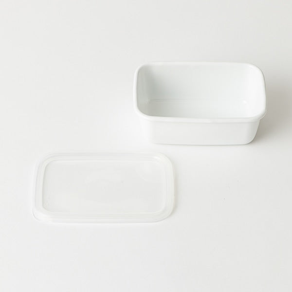 Noda Horo White Series Enamel Food Container