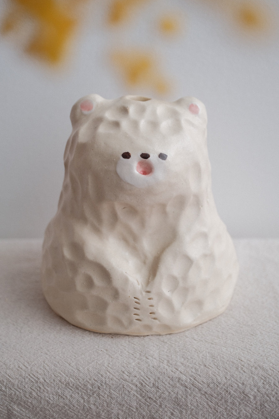 Kato Mikiko 加藤美纪子 Large Bear Vase - MK43