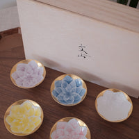 Arita Ware Dahlia Sake Cup 5-Color Set