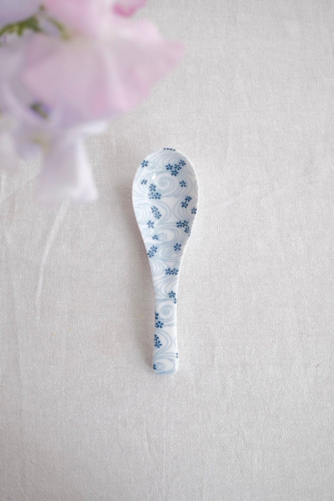 Japanese Ceramic Soup Spoon