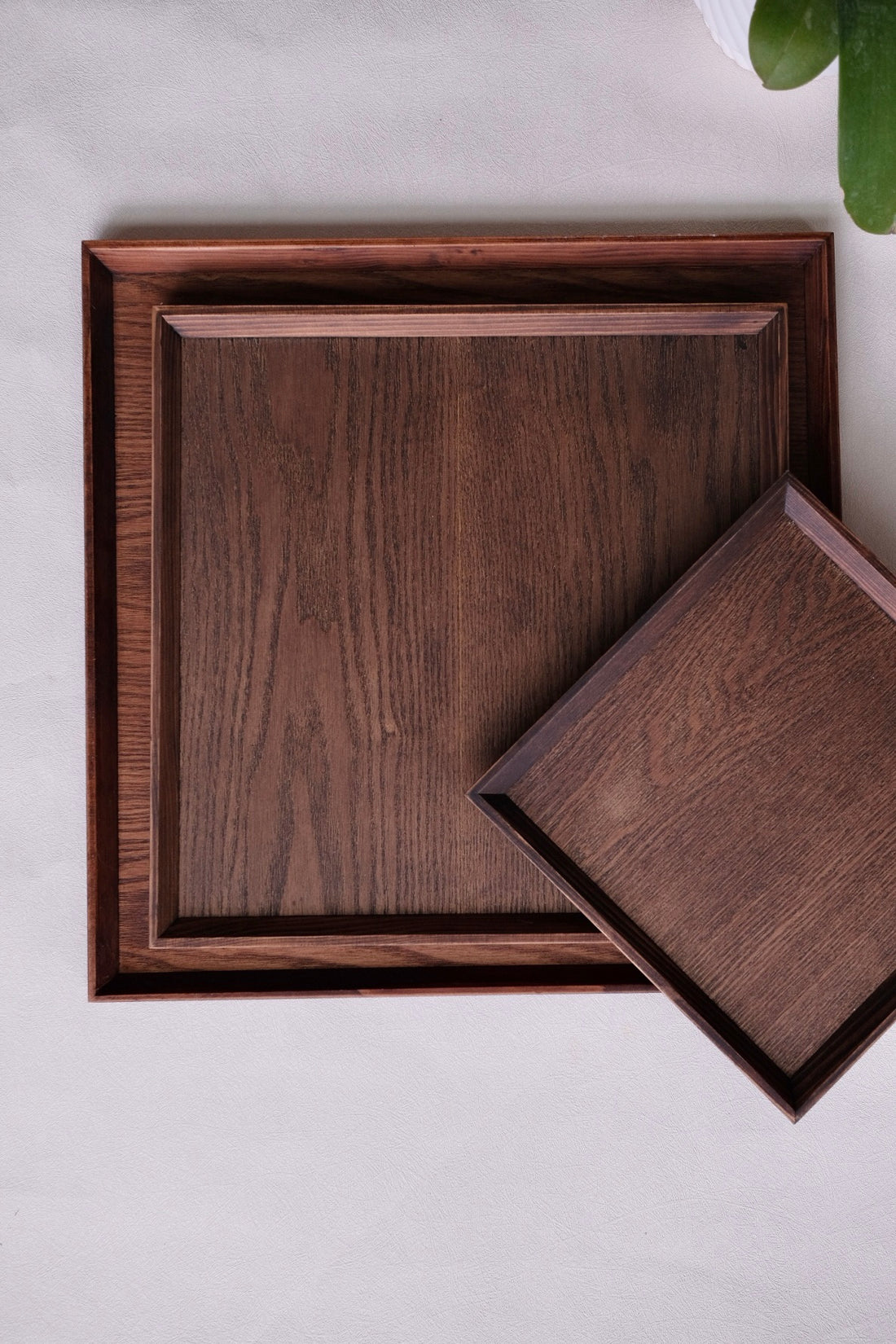 Non-Slip Surface Natural Wood Serving Tray