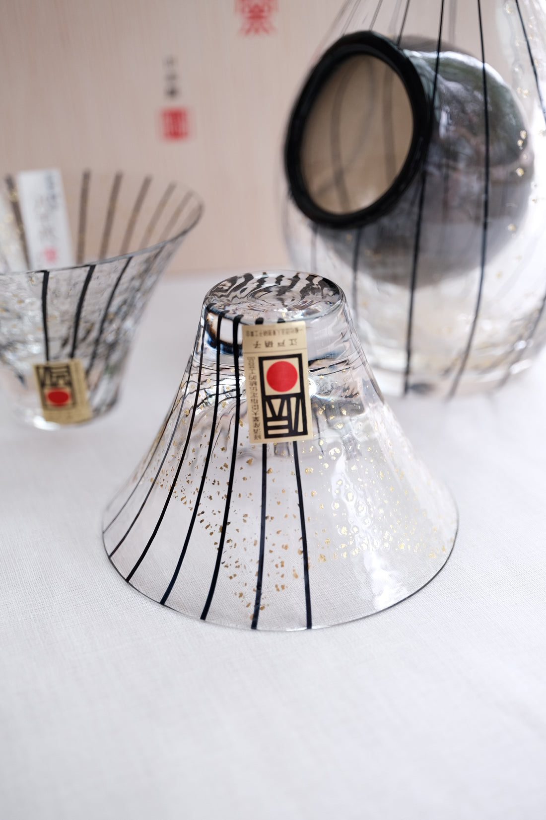Toyo-sasaki Sake Set-Black Strip