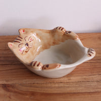 Hasami Arita ware Friendly Cat Small Bowl