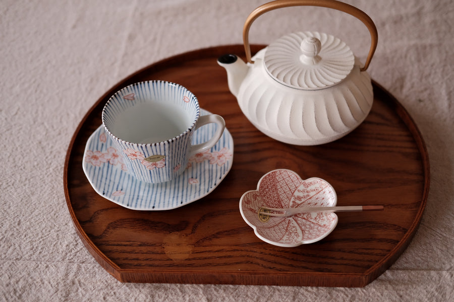 Wooden Half Moon Tray