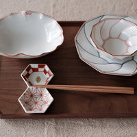 Wooden Octagonal Dinner Tray