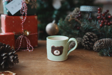 Fumiko Kondo 近藤布美子 - Green Bear Mug FK01